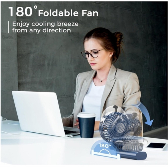 Portable Handheld Misting Fan, 3000mAh Rechargeable Battery Operated. - Picture 5 of 9